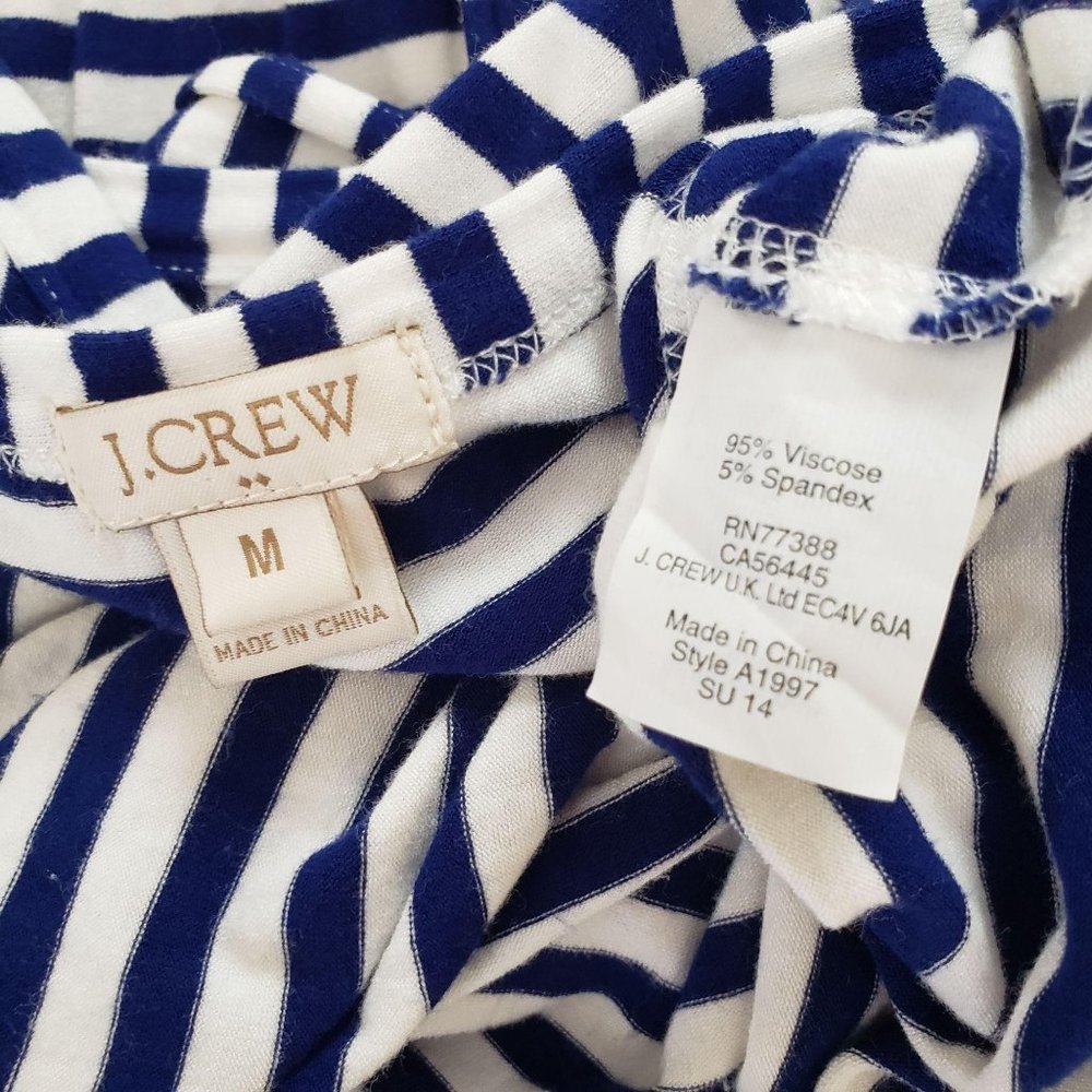 J. Crew Striped Print Sleeveless Maxi Tank Dress - Picture 10 of 11